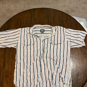 Woolrich Red and Blue Striped Shirt